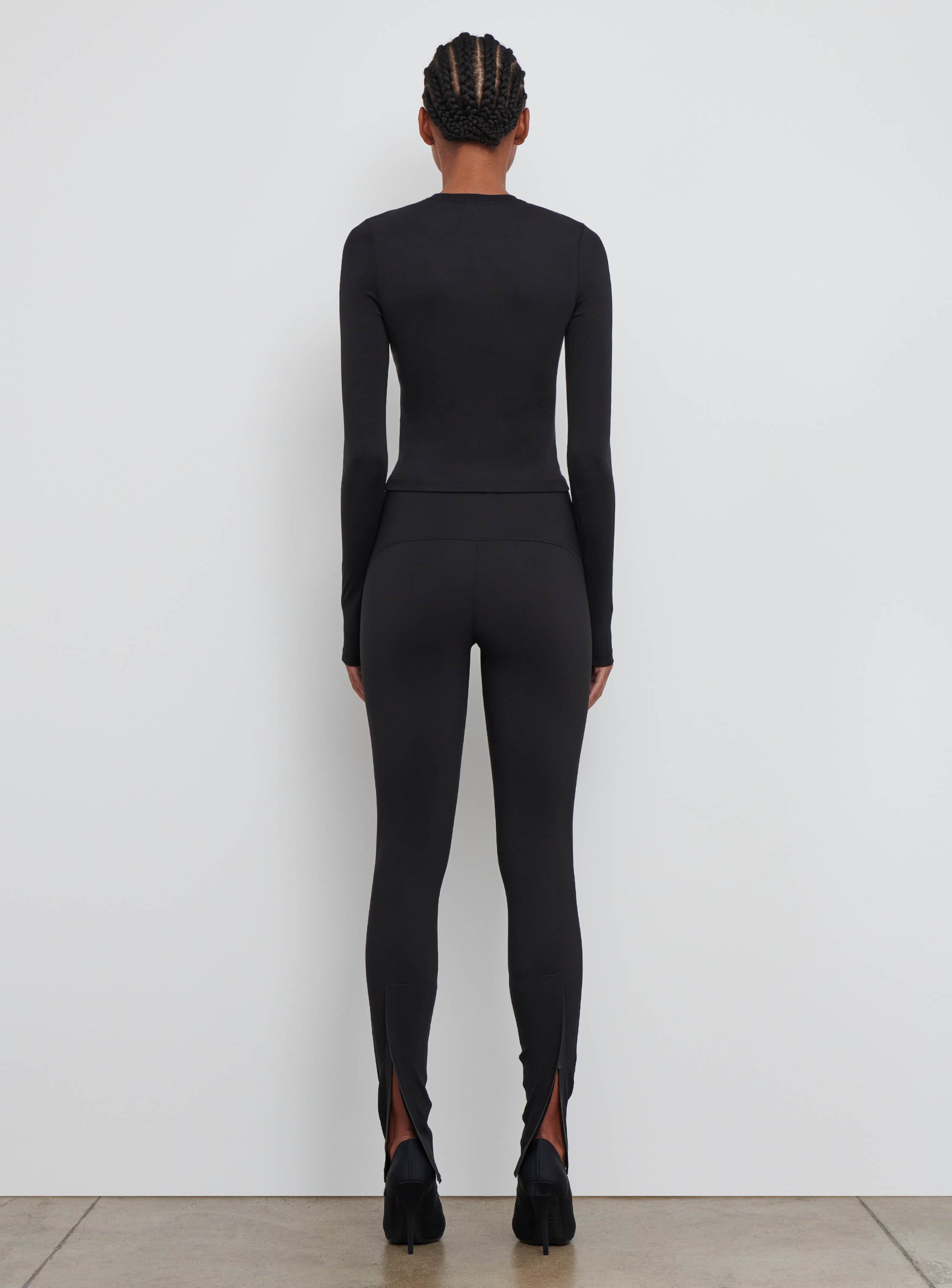 Opaque Long Sleeve Tee - Black