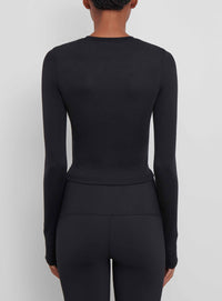Opaque Long Sleeve Tee - Black