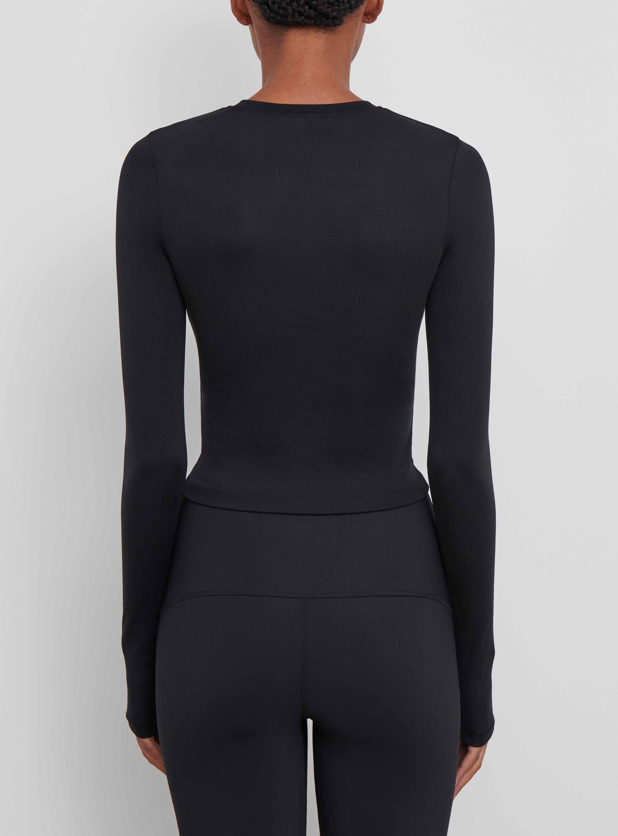 Opaque Long Sleeve Tee - Black