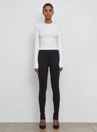 Opaque Long Sleeve Tee - White