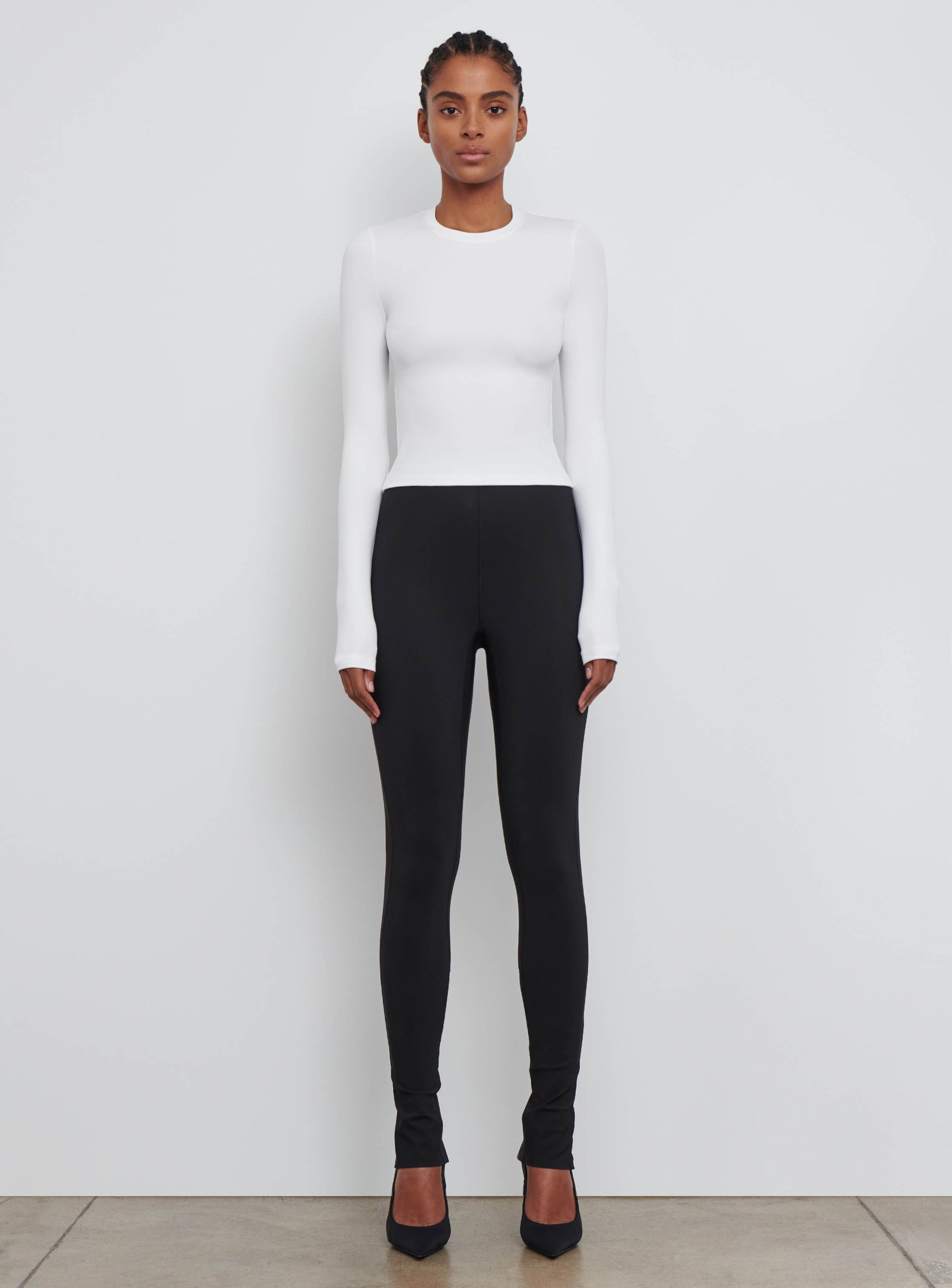 Opaque Long Sleeve Tee - White