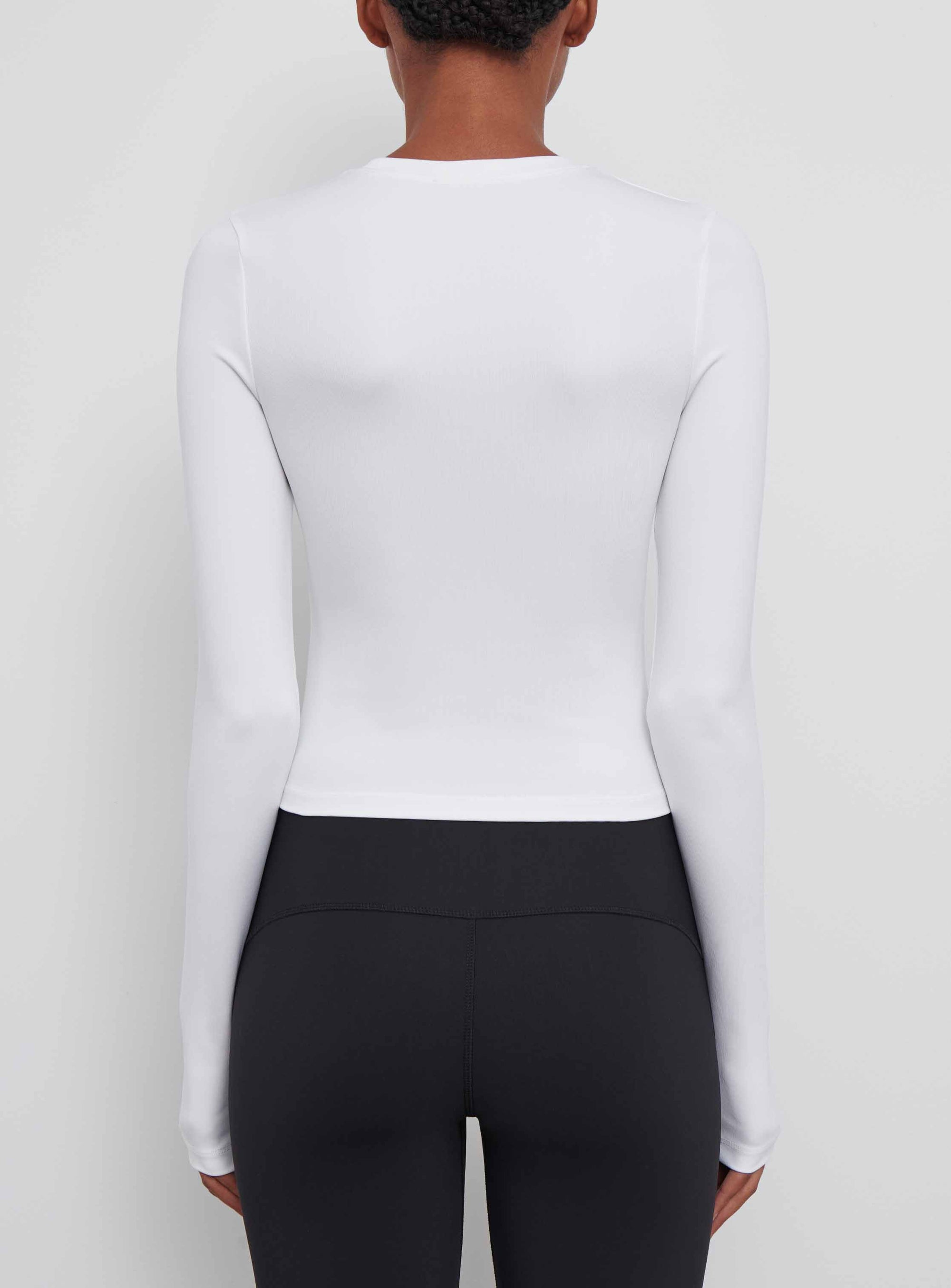 Opaque Long Sleeve Tee - White