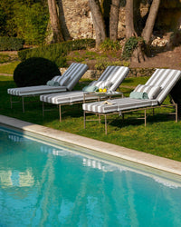 Bel Air Deckchair - Taupe Stripe