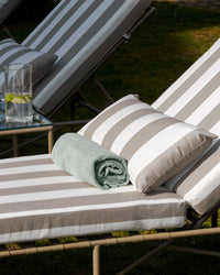 Bel Air Deckchair - Taupe Stripe