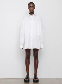 Oversize Shirt Dress Mini - White