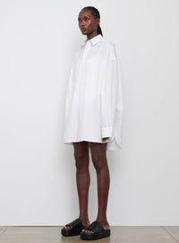 Oversize Shirt Dress Mini - White
