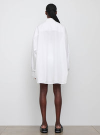 Oversize Shirt Dress Mini - White