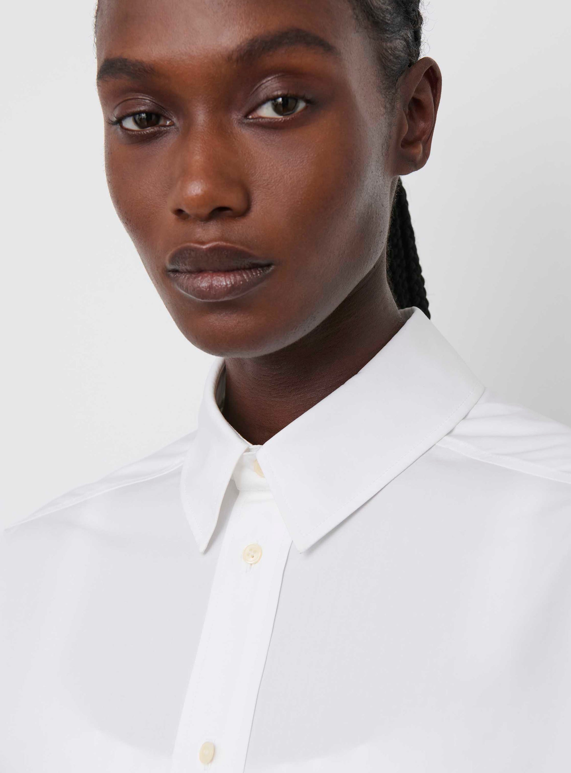 Oversize Shirt Dress Mini - White