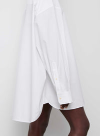 Oversize Shirt Dress Mini - White