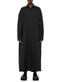 Oversize Shirt Dress - Black