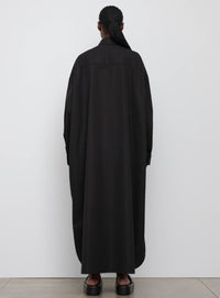 Oversize Shirt Dress - Black