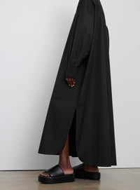 Oversize Shirt Dress - Black