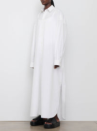 Robe chemise oversize - White