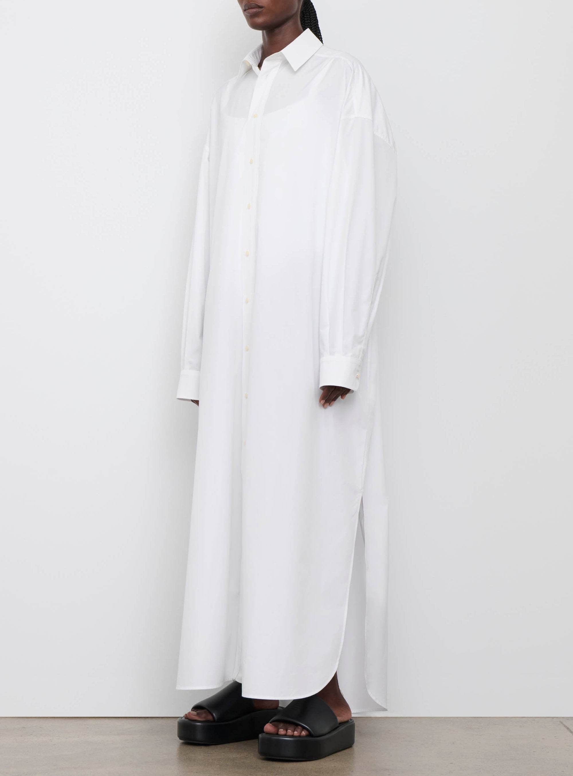 Robe chemise oversize - White