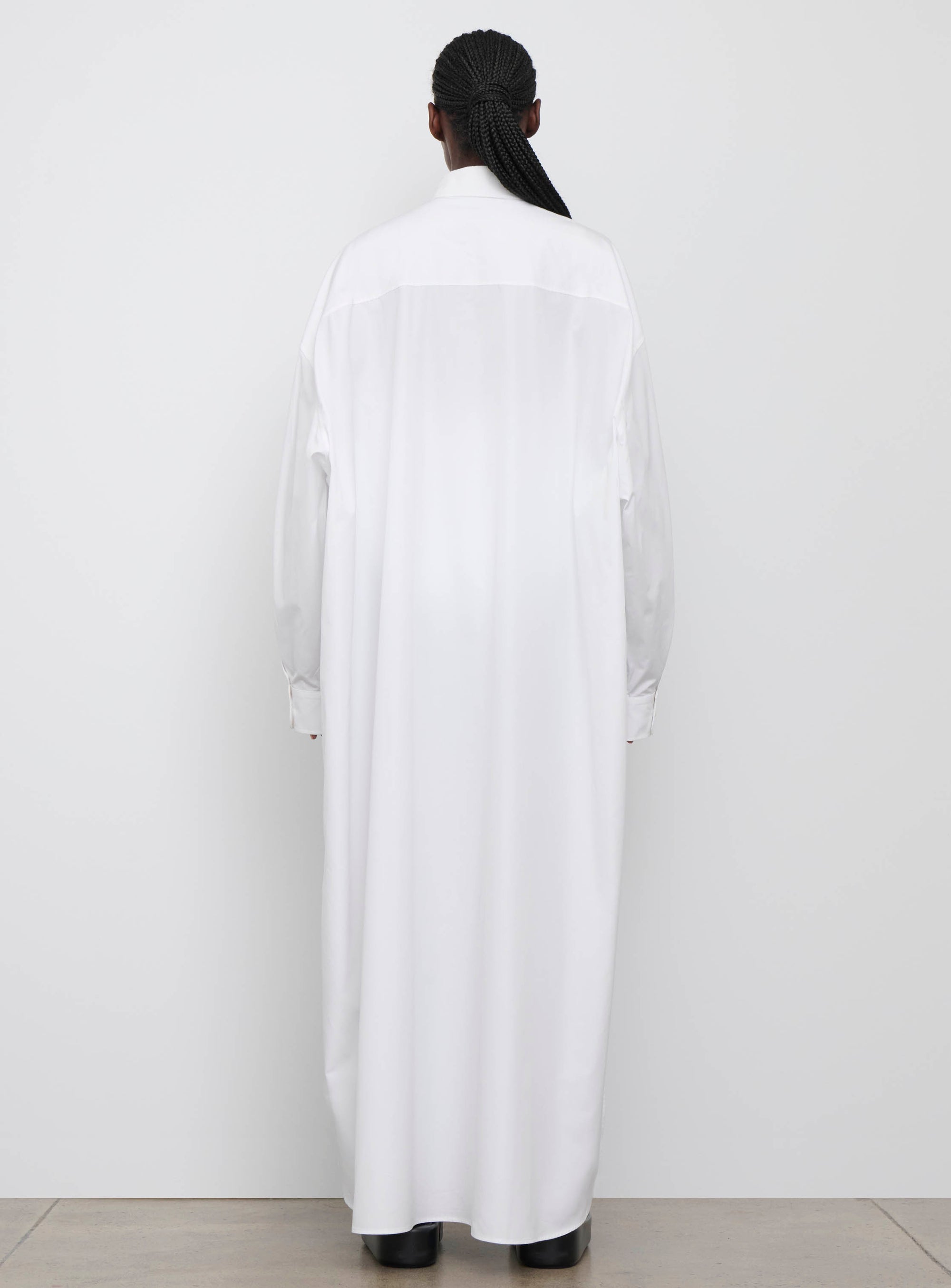 Robe chemise oversize - White