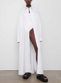 Robe chemise oversize - White