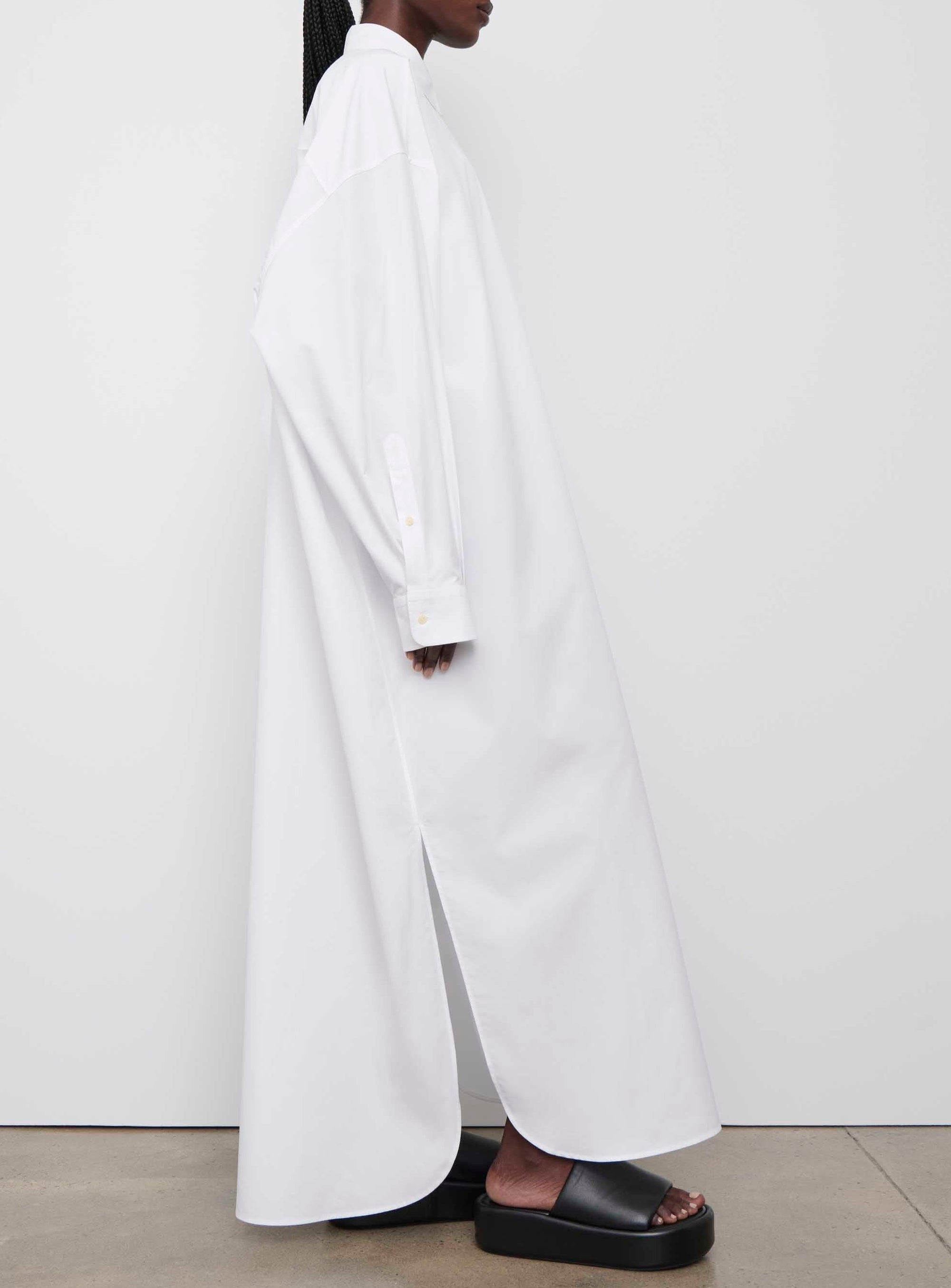 Robe chemise oversize - White
