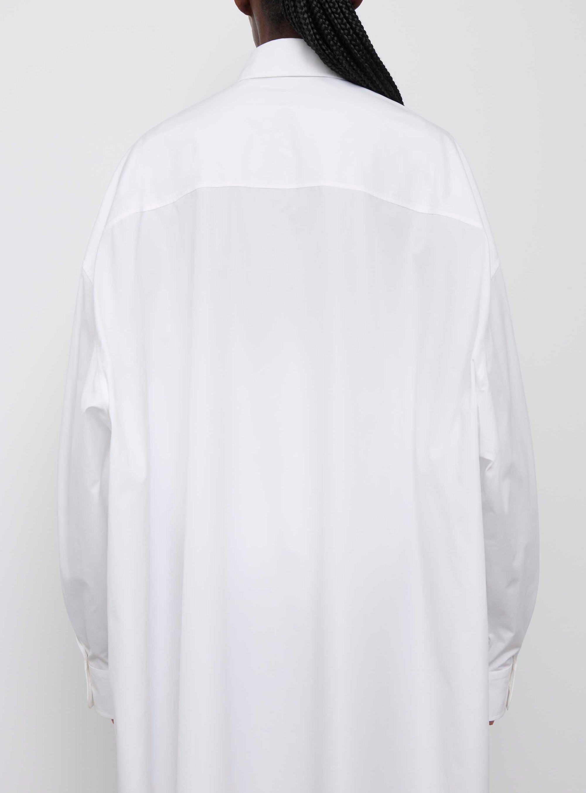 Robe chemise oversize - White