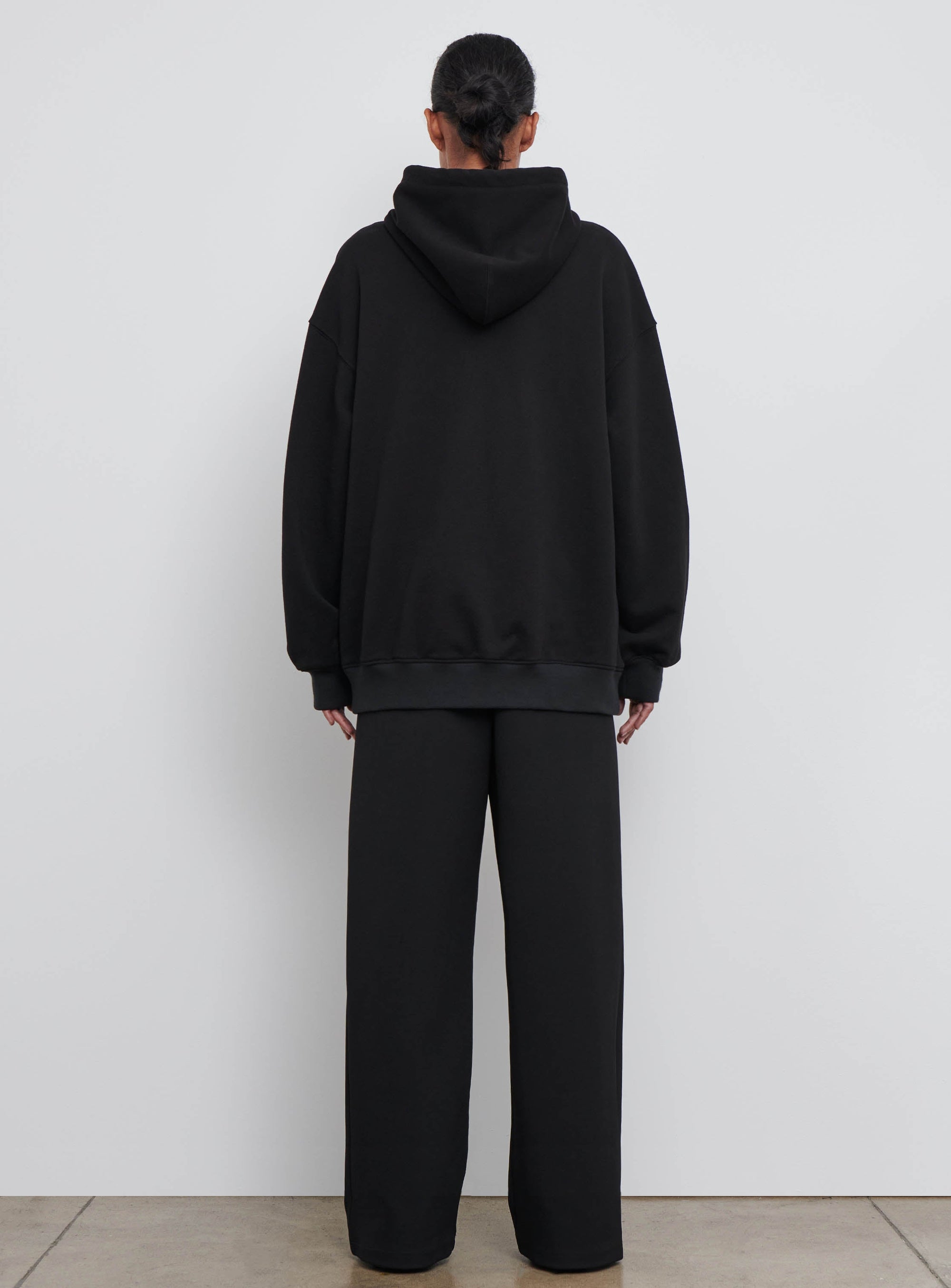 Oversize Zip Hoodie - Black