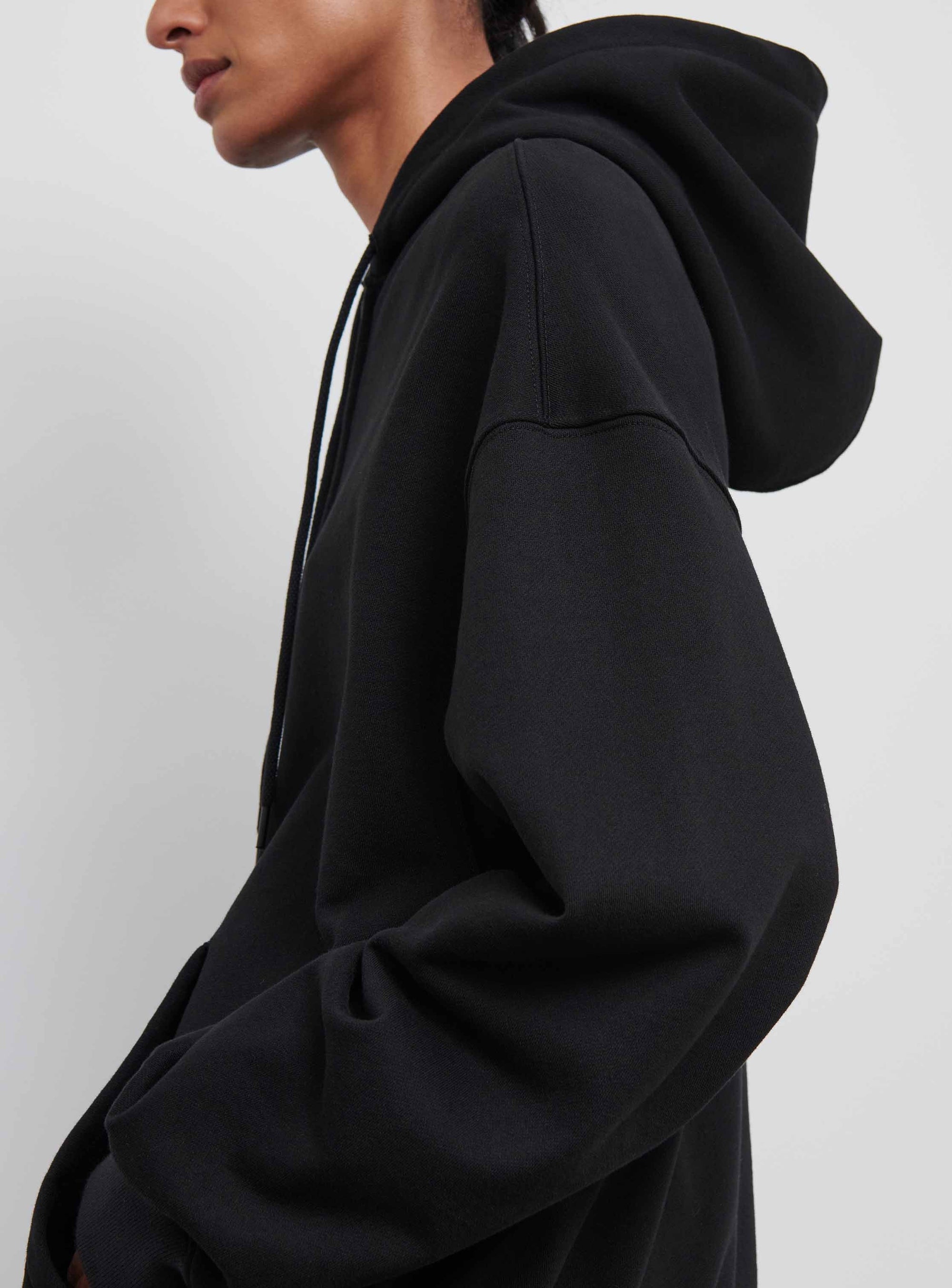 Oversize Zip Hoodie - Black