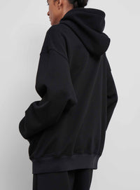 Oversize Zip Hoodie - Black