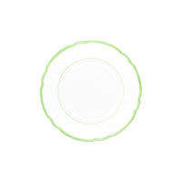 Assiette à dessert Colette Filet couleur en porcelaine - Vert