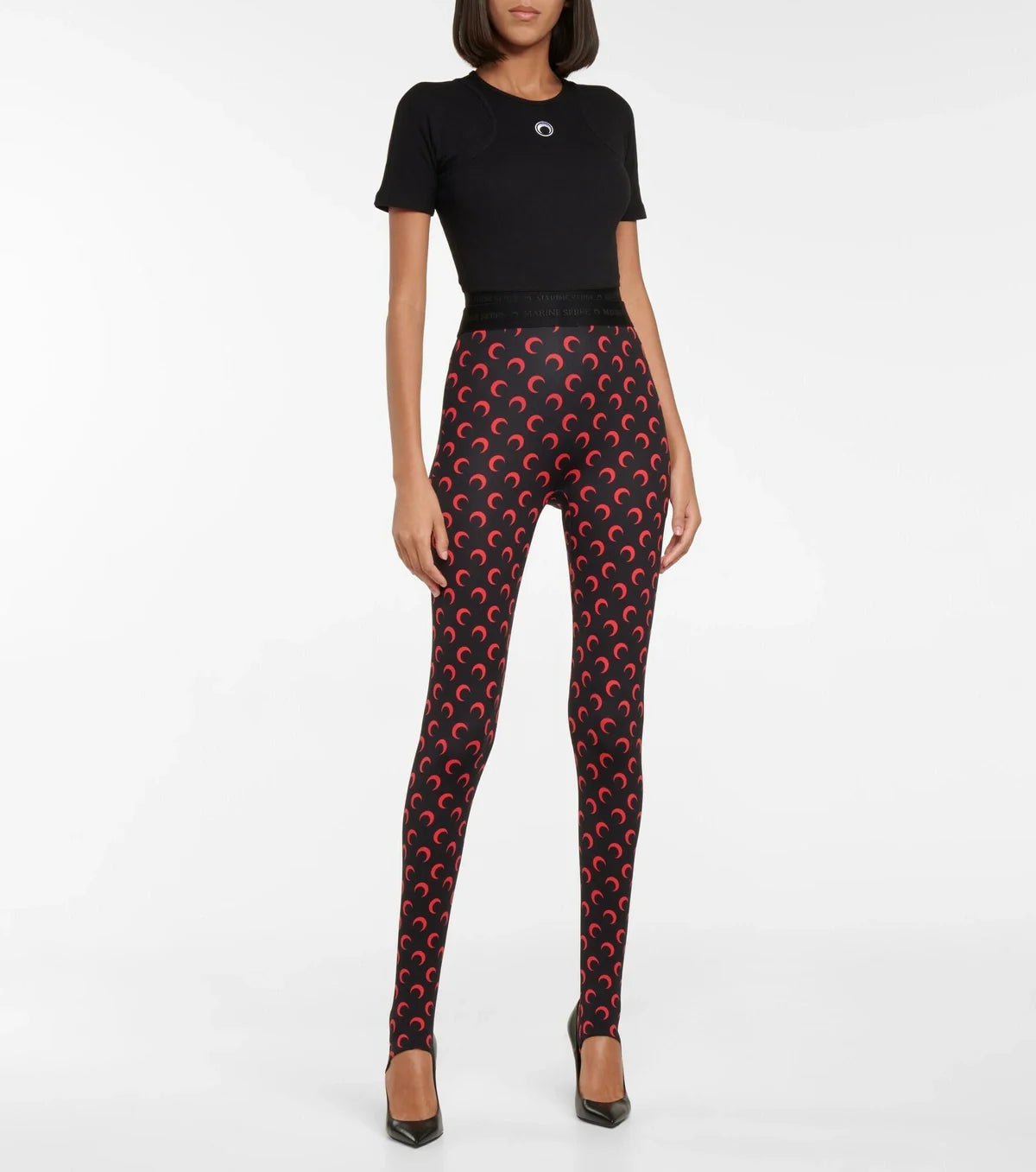 Body avec logo en coton - Black