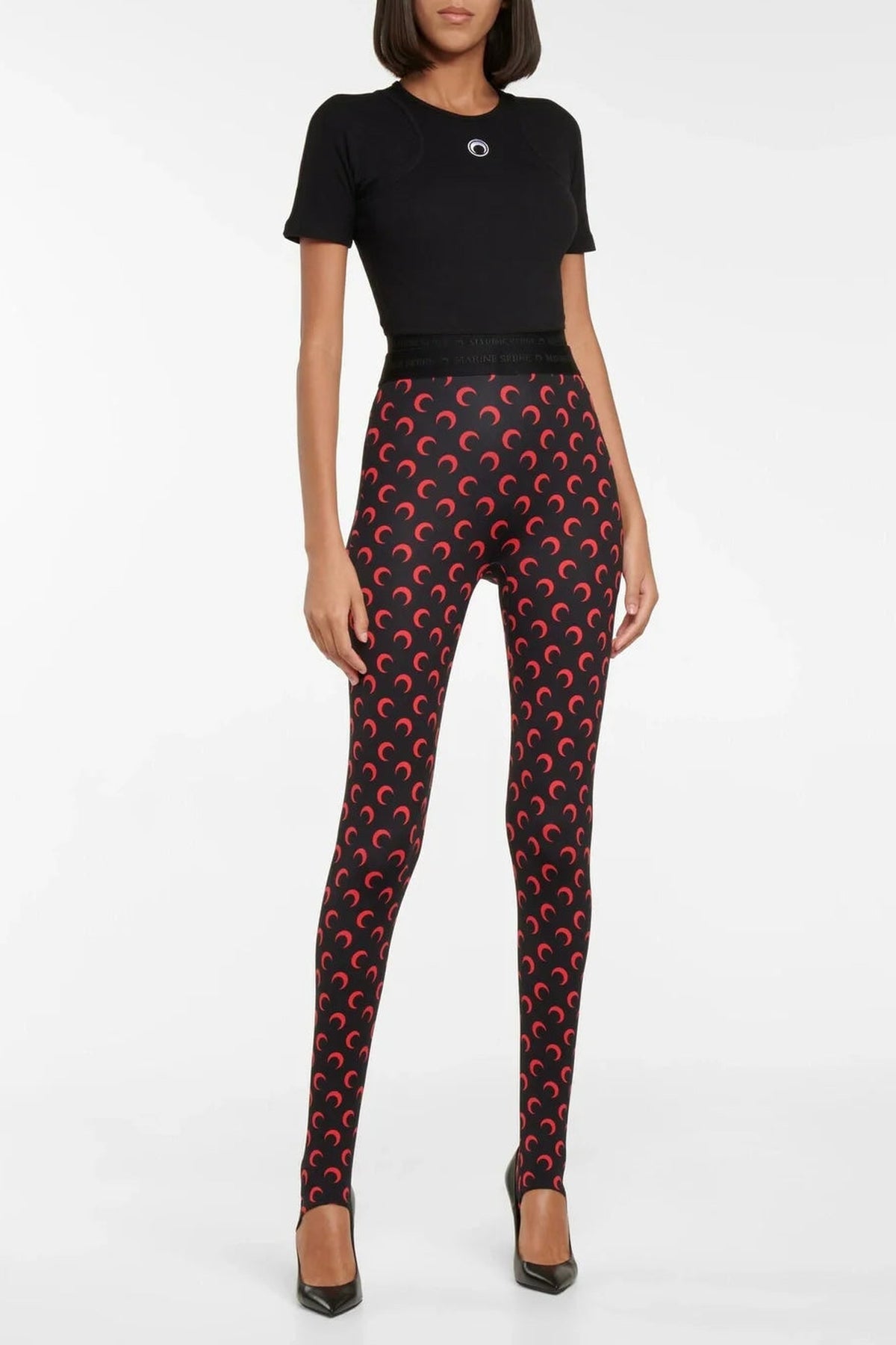 Body avec logo en coton - Black
