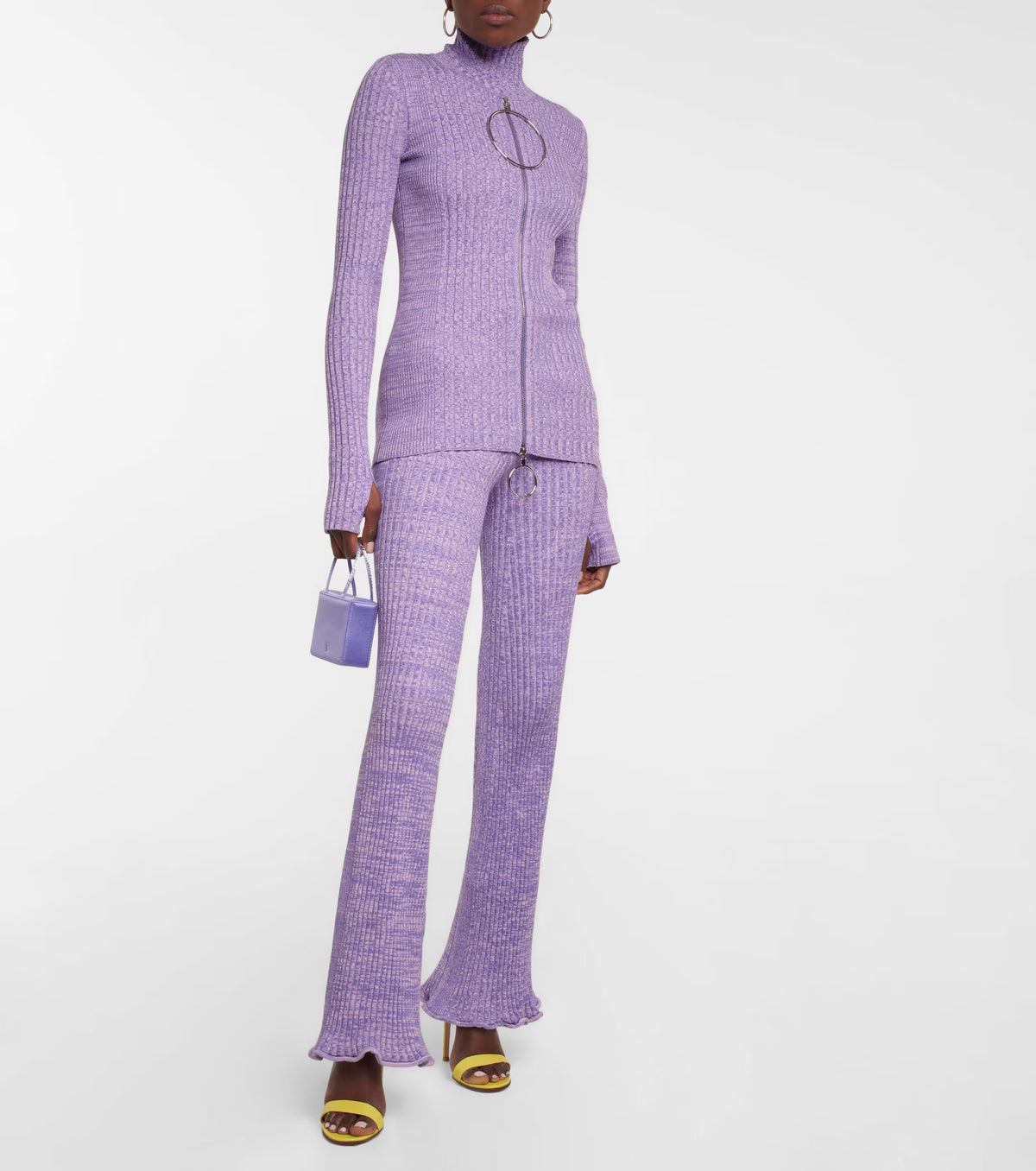 Pantalon maille côtelée moulinée - Mouline Ribs