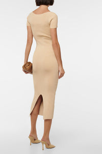 Freya Short Sleeve Dress - Raffia