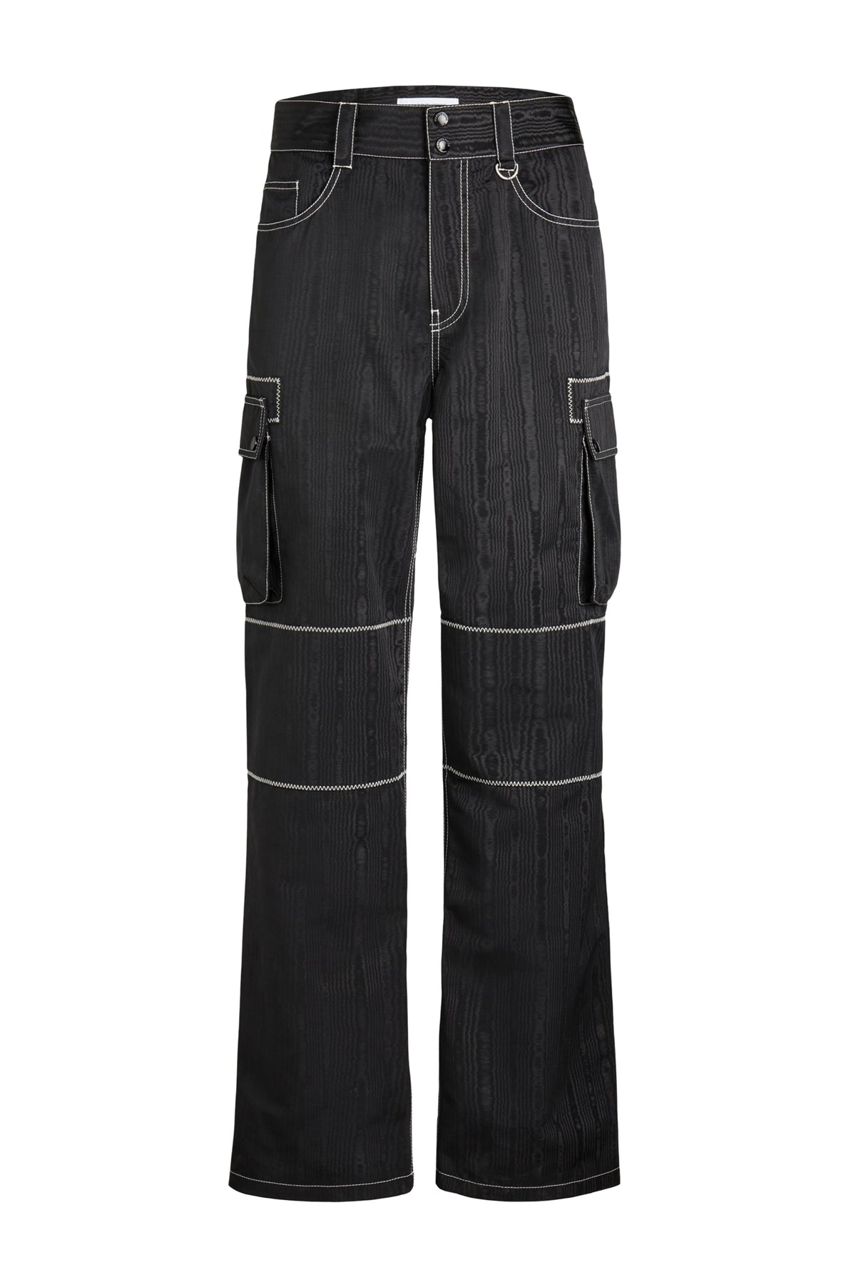 Pantalon cargo convertible moiré - Black