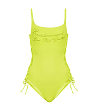Maillot une pièce Évidemment avec strass - Lime
