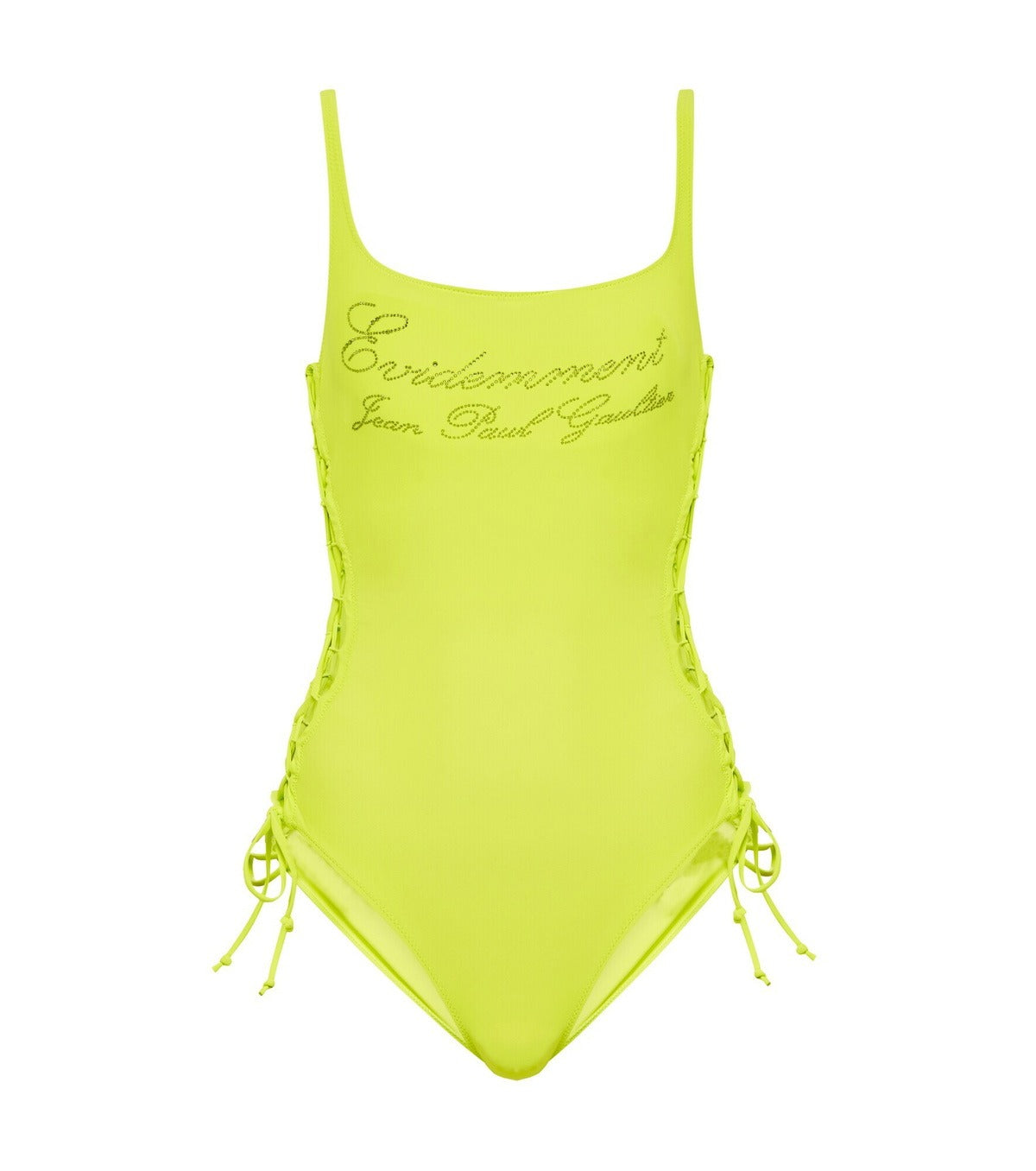 Maillot une pièce Évidemment avec strass - Lime