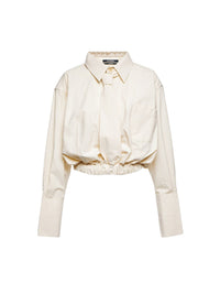 Chemise courte à cravate - Off White