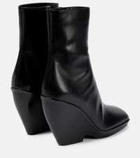 Morgan ankle boot in leather - Black