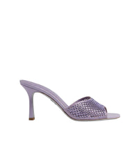 Sandales à talons Ginger 80 à strass en satin - Lilla & Provence Lavander