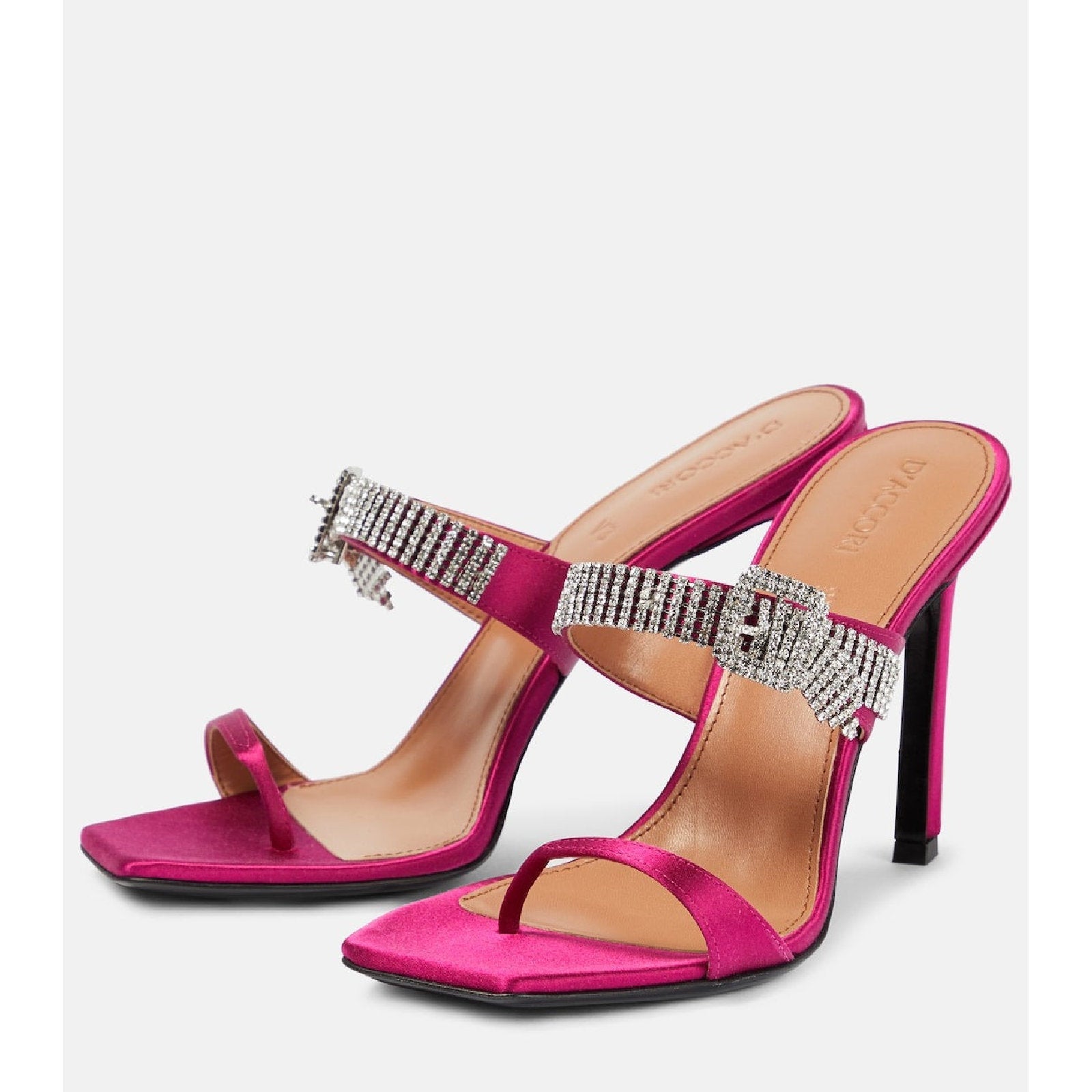Dahlia 100 sandals - Pink satin