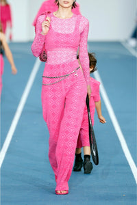 PRIX MARQUE : 35€_Fuschia Jacquard Top - Fuschia Jacquard