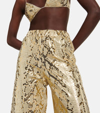 Pantalon à imprimé animal - Gold