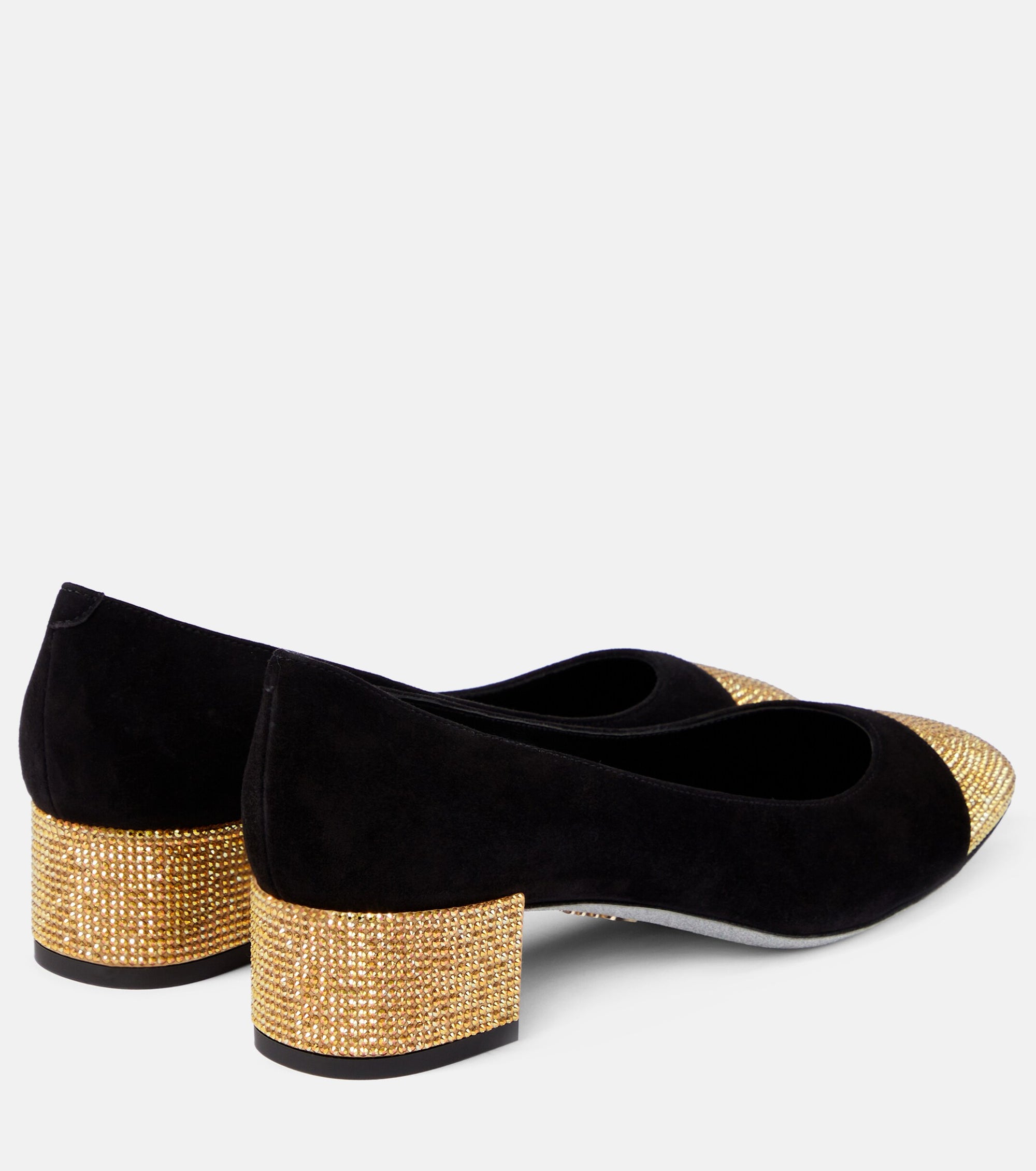 Escarpins Bonne 40 à strass en daim - Nero & Sunshine