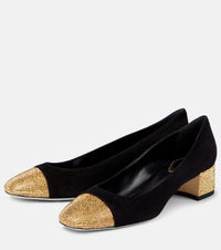 Escarpins Bonne 40 à strass en daim - Nero & Sunshine