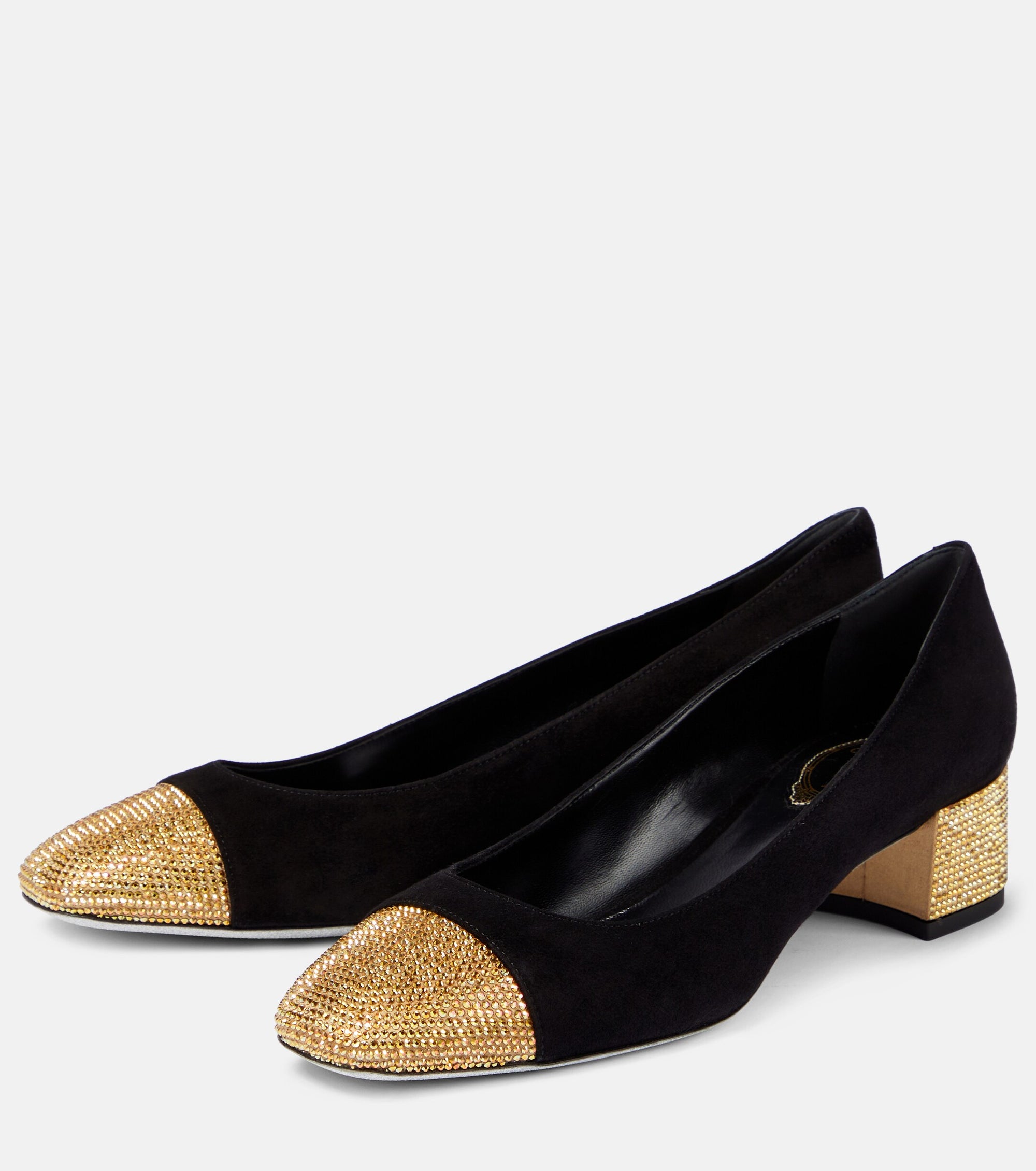 Escarpins Bonne 40 à strass en daim - Nero & Sunshine