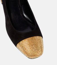 Escarpins Bonne 40 à strass en daim - Nero & Sunshine