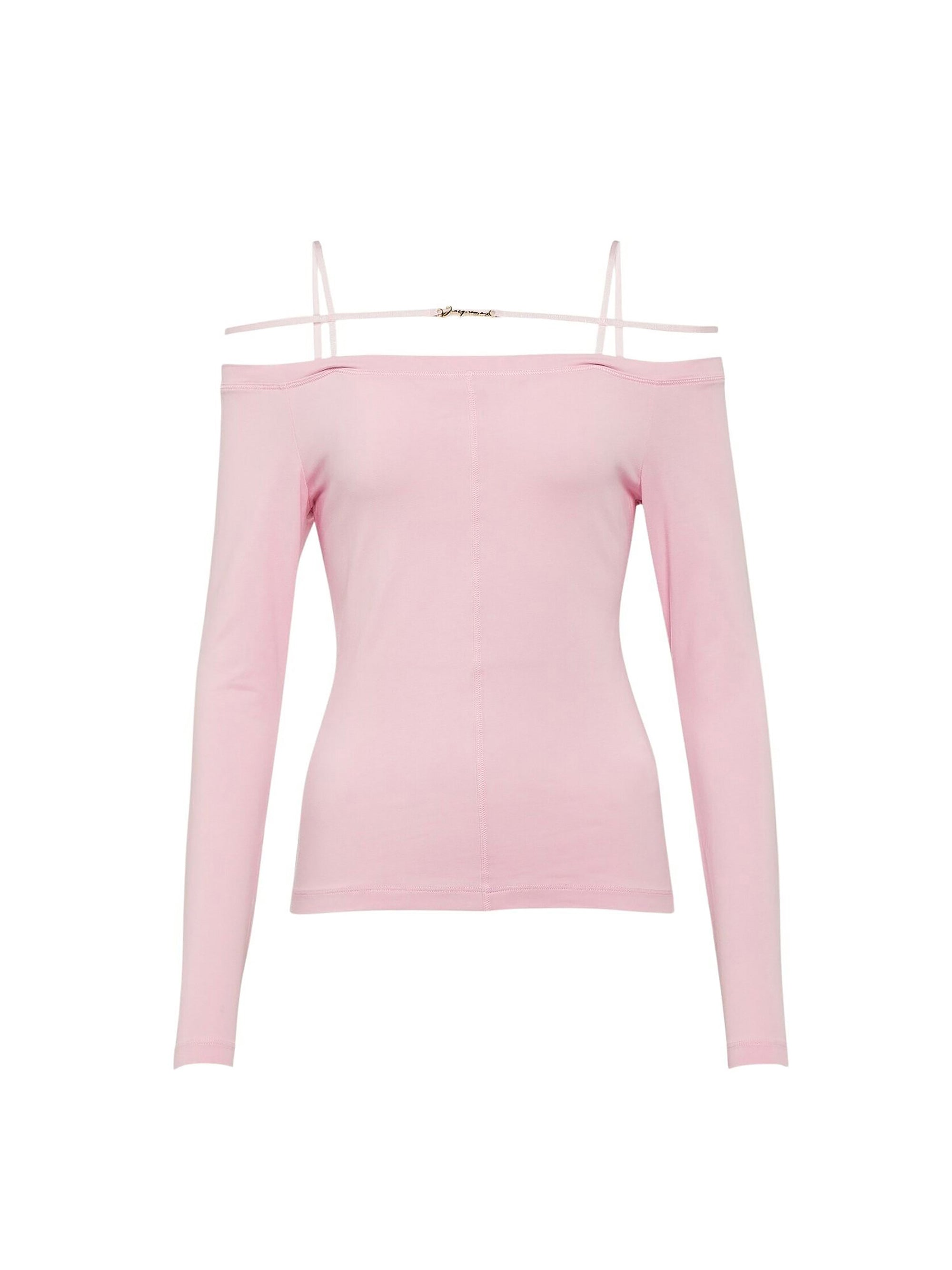 T-shirt Sierra transparent à épaules dénudées - Pink