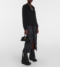 Bottines Shark Lock Biker 85 en cuir grainé - Black