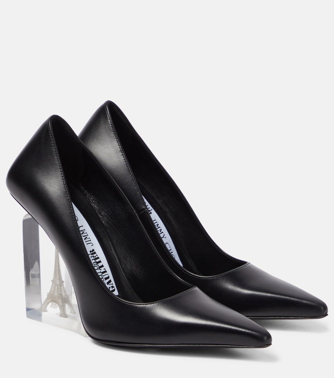 Escarpins JPG x Jimmy Choo 110 en cuir - Black