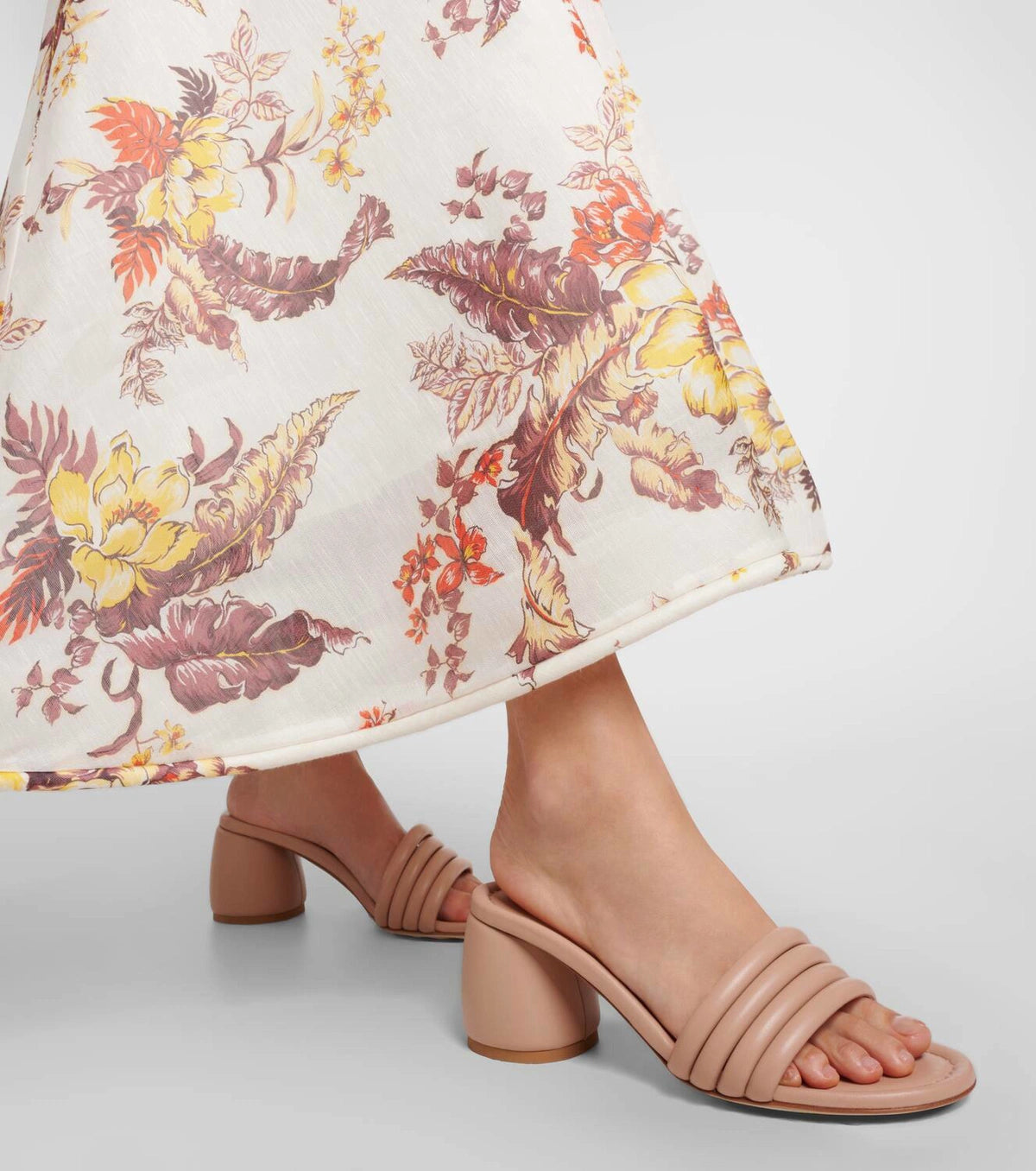 Sandales Malou 60 en cuir lisse - Rose