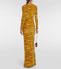 Robe longue à imprimé - Robe
