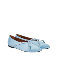 Ballerinas Cara - Sky blue satin
