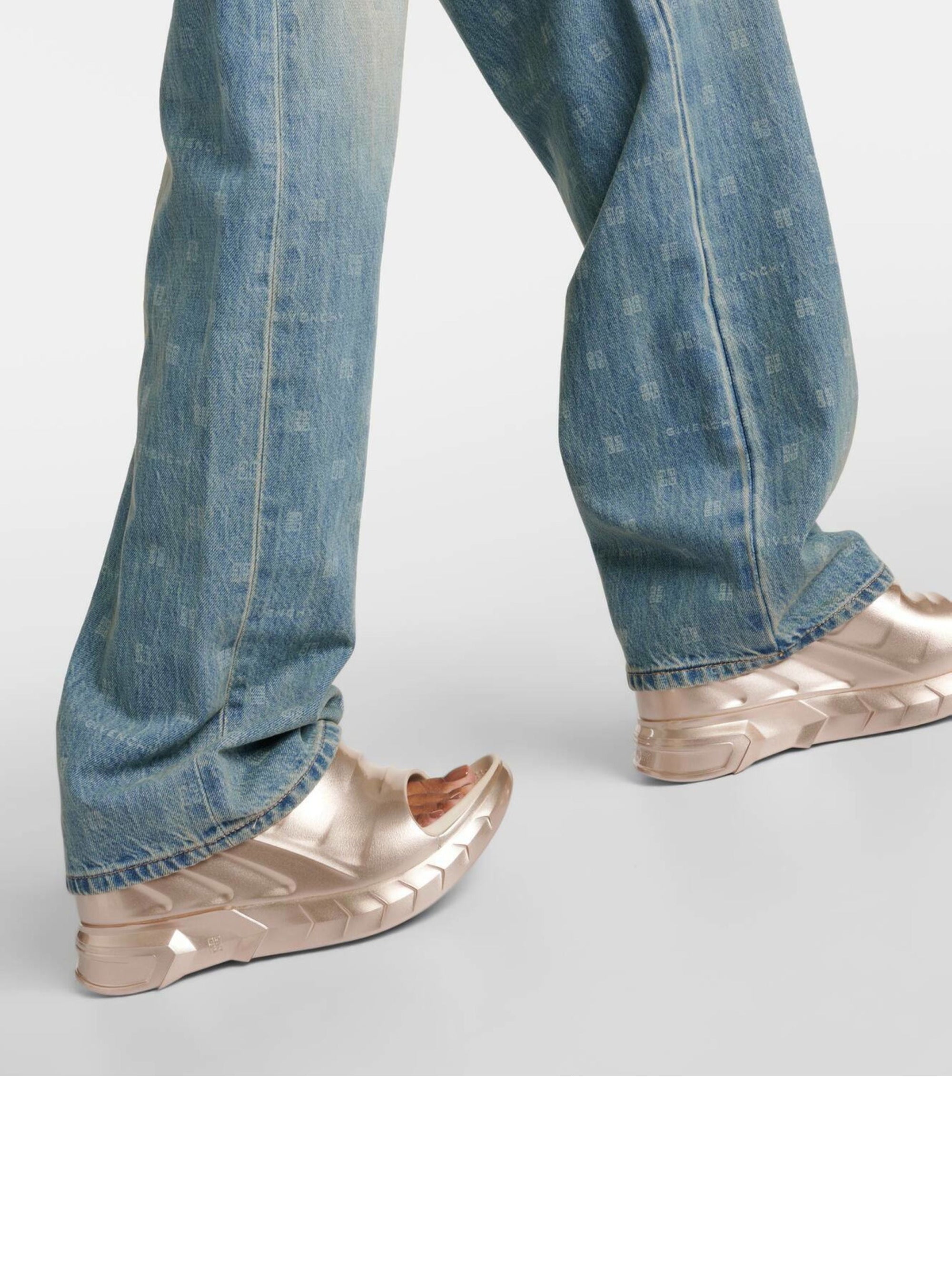 MARSHMALLOW SLIDER WEDGE SANDALS